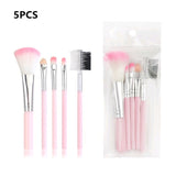 5Pcs/Lot Eye Shadow Foundation Eyebrow Eyeliner Eyelash Lip Brush Makeup Brushes Cosmetic Tool Make Up Eye Brush Set